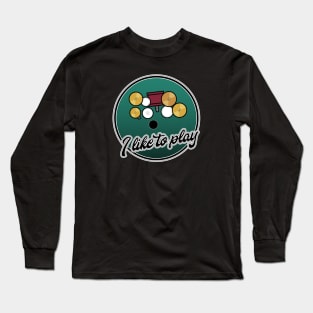 4-piece drum kit — right handed Long Sleeve T-Shirt